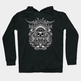 Indian Skull tribal art Hoodie